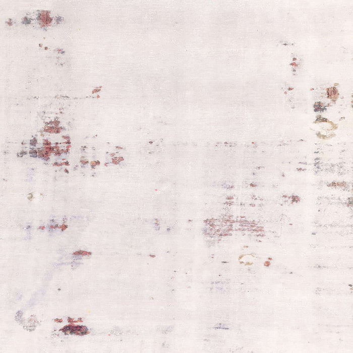 Square Machine Washable Abstract Light Rose Pink Rug, wshabs2042