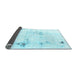 Sideview of Solid Light Blue Modern Rug, abs2042lblu