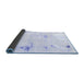 Sideview of Solid Blue Modern Rug, abs2042blu