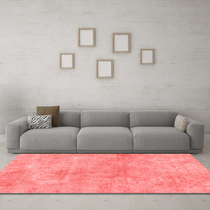 Modern Red Washable Rugs