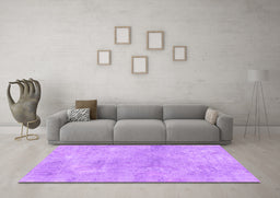 Machine Washable Abstract Purple Modern Area Rugs in a Living Room, wshabs2043pur