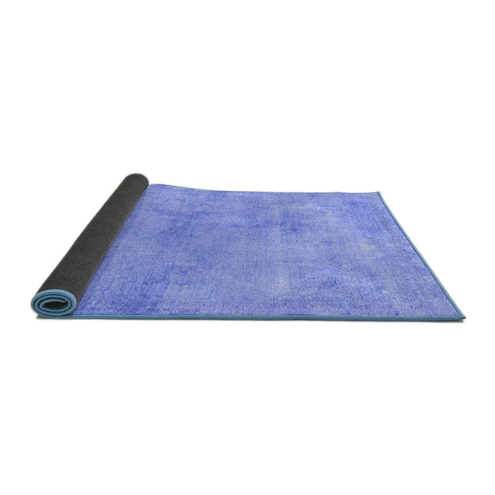 Sideview of Abstract Blue Modern Rug, abs2043blu