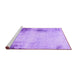 Sideview of Machine Washable Abstract Purple Modern Area Rugs, wshabs2044pur