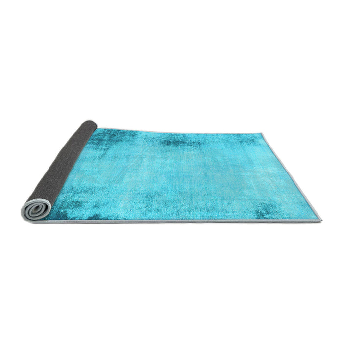 Sideview of Abstract Light Blue Modern Rug, abs2044lblu