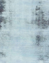 Machine Washable Abstract Columbia Blue Rug, wshabs2044