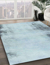 Abstract Columbia Blue Modern Rug, abs2044