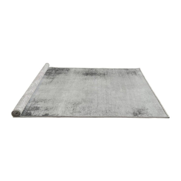Sideview of Machine Washable Abstract Gray Modern Rug, wshabs2044gry