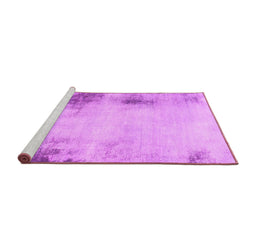 Sideview of Machine Washable Abstract Pink Modern Rug, wshabs2044pnk