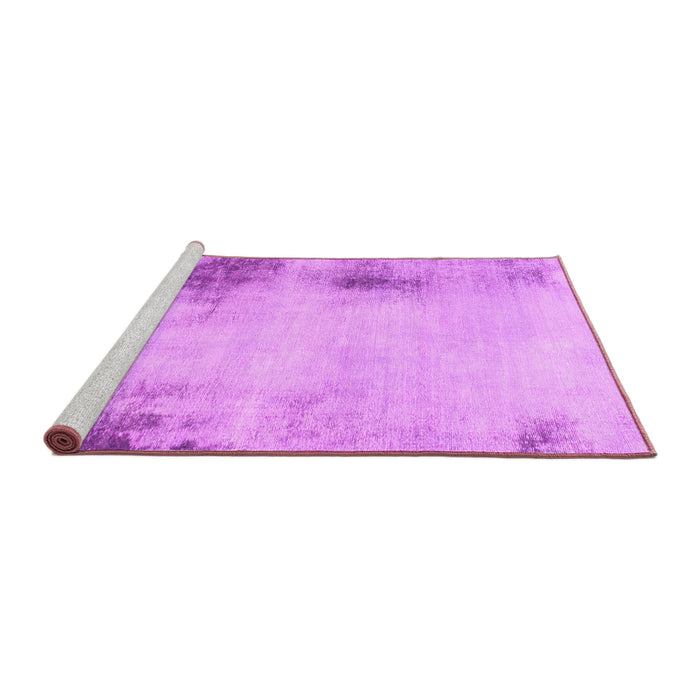 Sideview of Machine Washable Abstract Pink Modern Rug, wshabs2044pnk