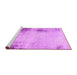 Sideview of Machine Washable Abstract Pink Modern Rug, wshabs2044pnk