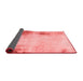 Abstract Red Modern Area Rugs