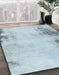 Abstract Columbia Blue Modern Rug in Family Room, abs2044