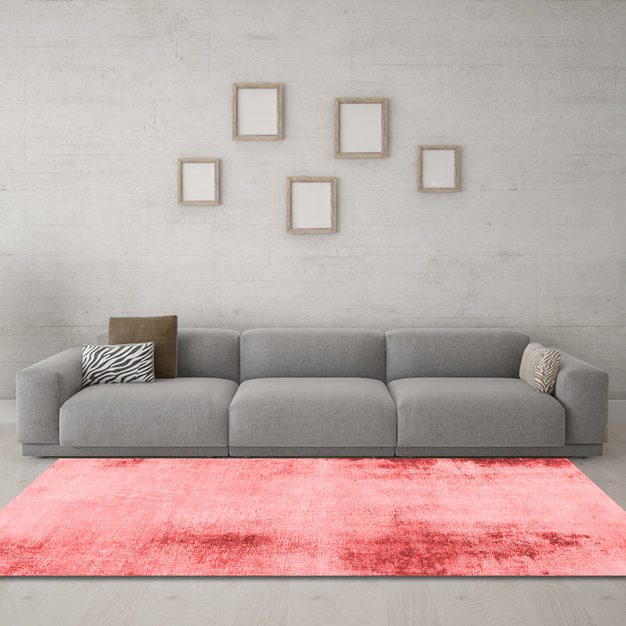 Modern Red Washable Rugs