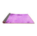 Sideview of Abstract Pink Modern Rug, abs2044pnk