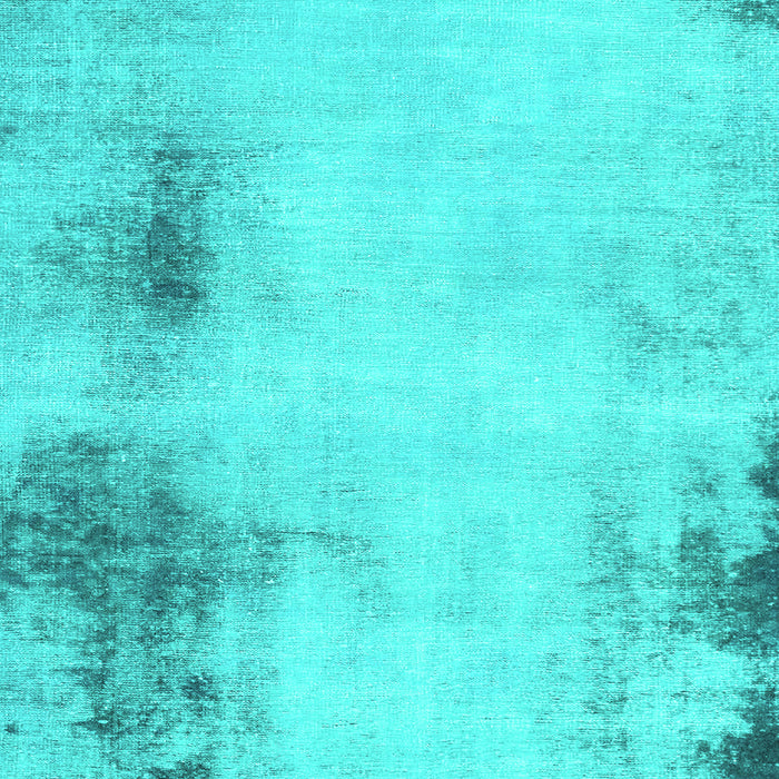 Machine Washable Abstract Turquoise Modern Area Rugs, wshabs2044turq