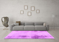 Machine Washable Abstract Pink Modern Rug, wshabs2044pnk