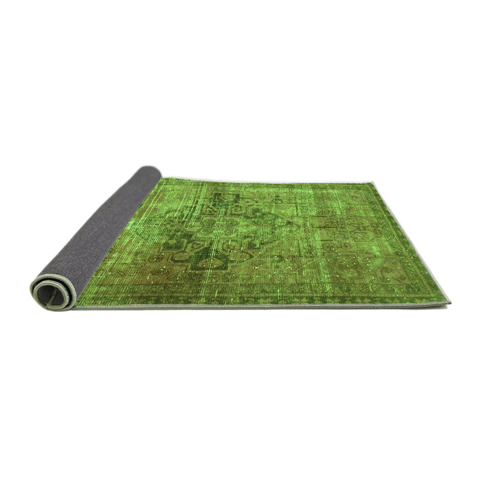 Sideview of Oriental Green Traditional Rug, abs2045grn