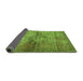 Sideview of Oriental Green Traditional Rug, abs2045grn