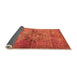 Sideview of Oriental Orange Traditional Rug, abs2045org