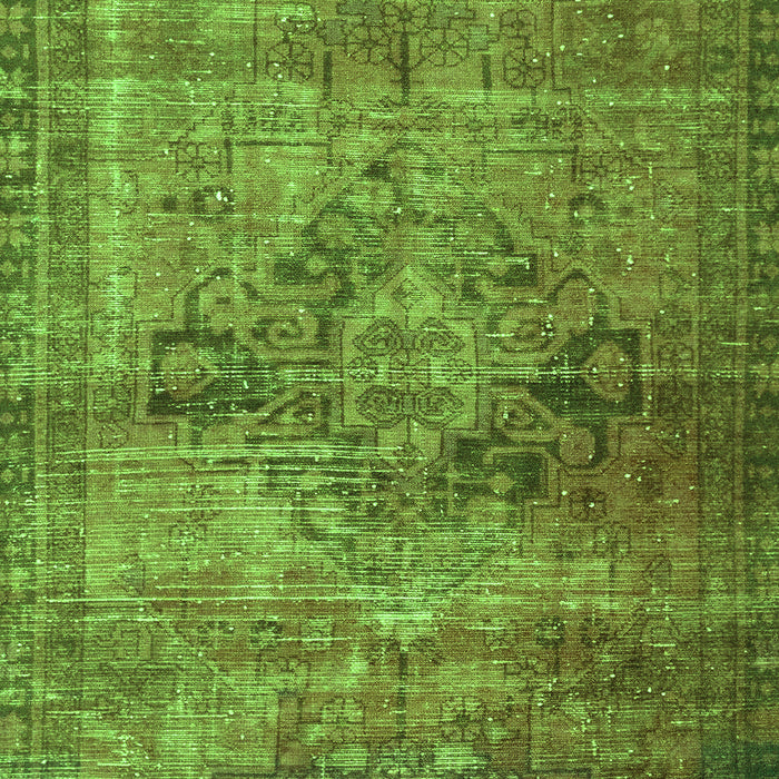 Machine Washable Oriental Green Traditional Area Rugs, wshabs2045grn