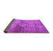 Sideview of Oriental Purple Traditional Rug, abs2045pur