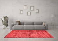Machine Washable Oriental Red Traditional Rug, wshabs2045red