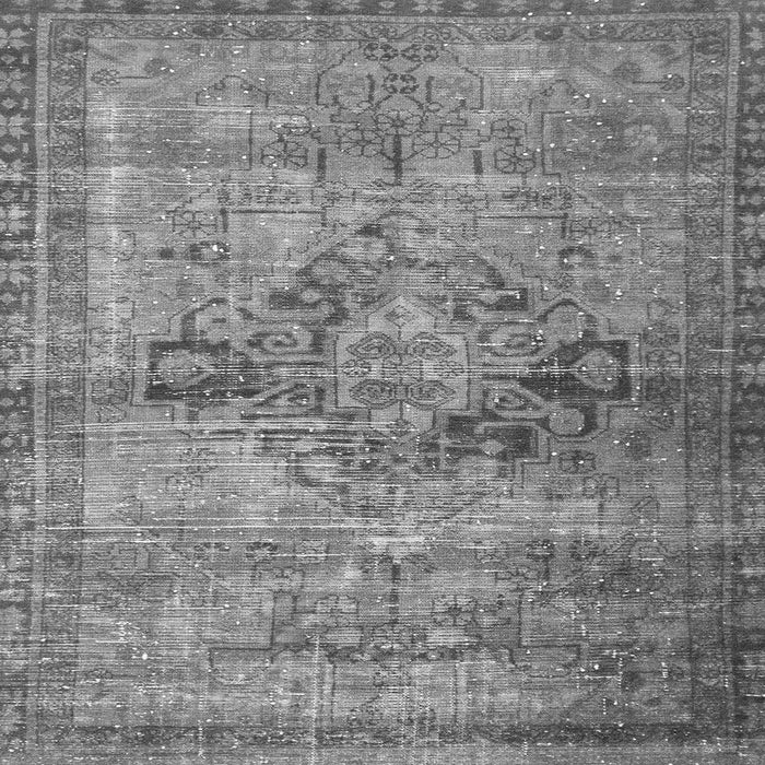 Square Machine Washable Oriental Gray Traditional Rug, wshabs2045gry