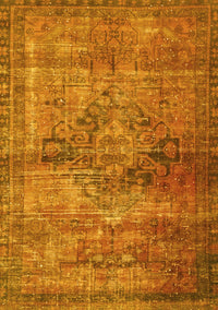 Oriental Yellow Traditional Rug, abs2045yw