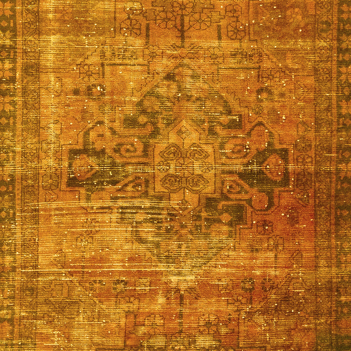 Oriental Yellow Traditional Rug, abs2045yw