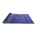 Sideview of Oriental Blue Traditional Rug, abs2045blu