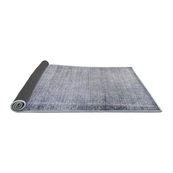 Sideview of Abstract Slate Blue Grey Modern Rug, abs2046