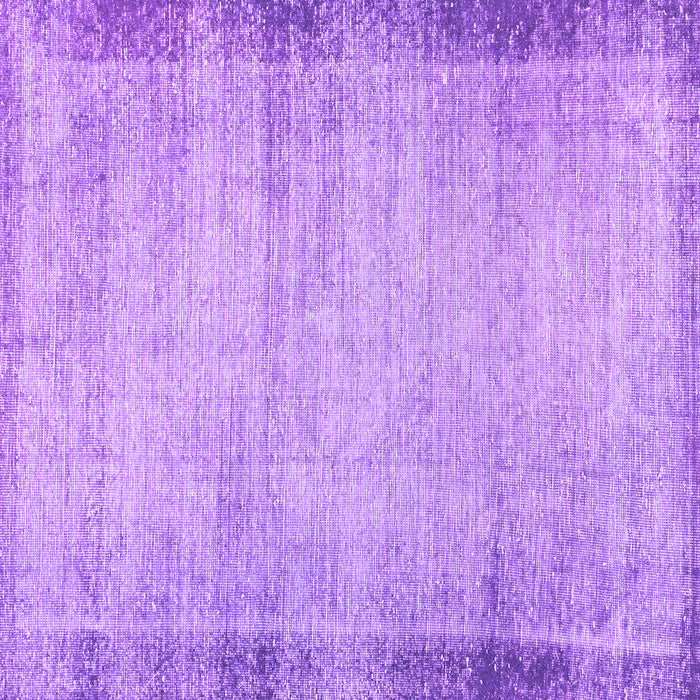 Square Machine Washable Abstract Purple Modern Area Rugs, wshabs2046pur