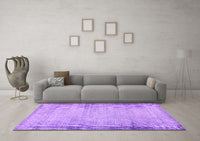 Machine Washable Abstract Purple Modern Rug, wshabs2046pur