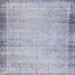 Square Machine Washable Abstract Slate Blue Grey Blue Rug, wshabs2046