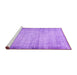 Sideview of Machine Washable Abstract Purple Modern Area Rugs, wshabs2046pur