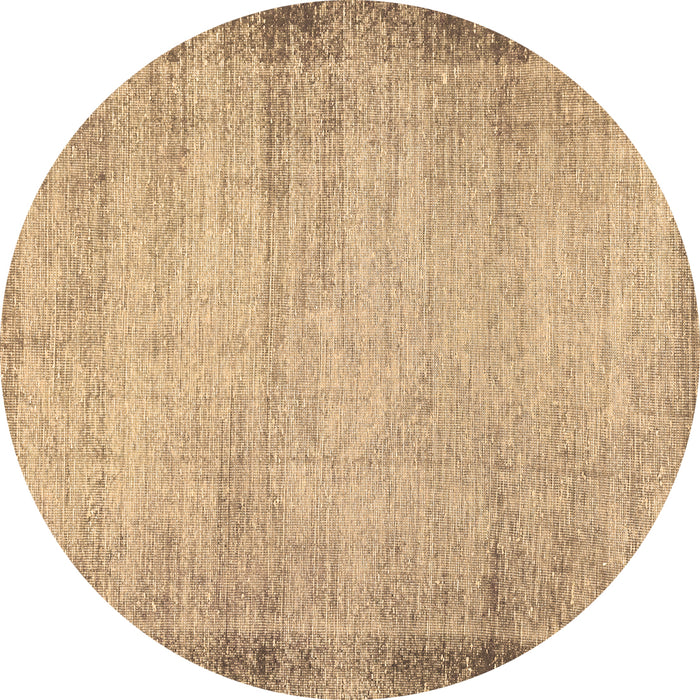 Round Abstract Brown Modern Rug, abs2046brn