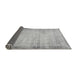 Sideview of Abstract Gray Modern Rug, abs2046gry