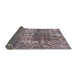 Sideview of Abstract Purple Modern Rug, abs2047