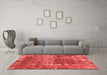 Modern Red Washable Rugs