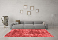Machine Washable Abstract Red Modern Rug, wshabs2047red