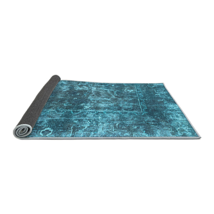 Sideview of Abstract Light Blue Modern Rug, abs2047lblu