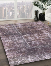 Abstract Purple Modern Rug, abs2047