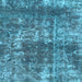 Square Abstract Light Blue Modern Rug, abs2047lblu