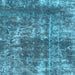 Square Machine Washable Abstract Light Blue Modern Rug, wshabs2047lblu