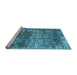 Sideview of Machine Washable Abstract Light Blue Modern Rug, wshabs2047lblu