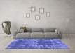 Machine Washable Abstract Blue Modern Rug in a Living Room, wshabs2047blu