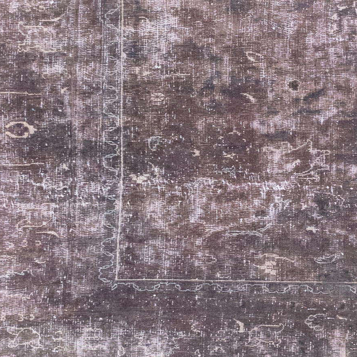 Square Machine Washable Abstract Purple Rug, wshabs2047