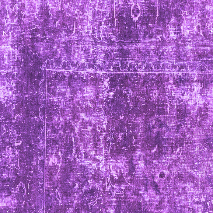 Square Machine Washable Abstract Purple Modern Area Rugs, wshabs2047pur