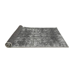 Sideview of Abstract Gray Modern Rug, abs2047gry