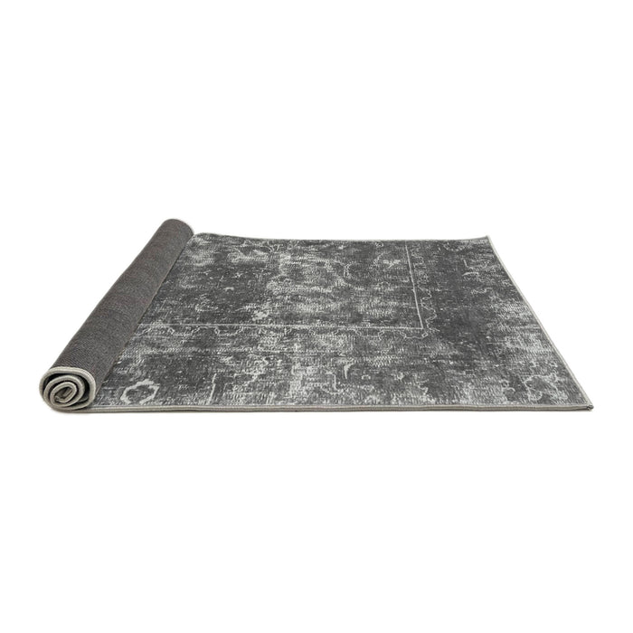 Sideview of Abstract Gray Modern Rug, abs2047gry